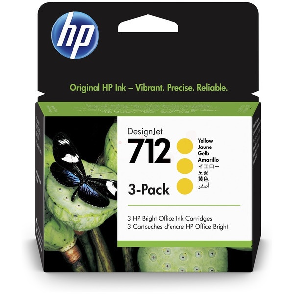 HP 3ED79A/712 Tintenpatrone gelb MultiPack 29ml VE=3