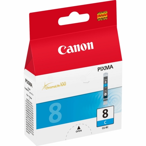 Canon 0621B001/CLI-8C Tintenpatrone cyan, 420 Seiten ISO/IEC 24711 13ml