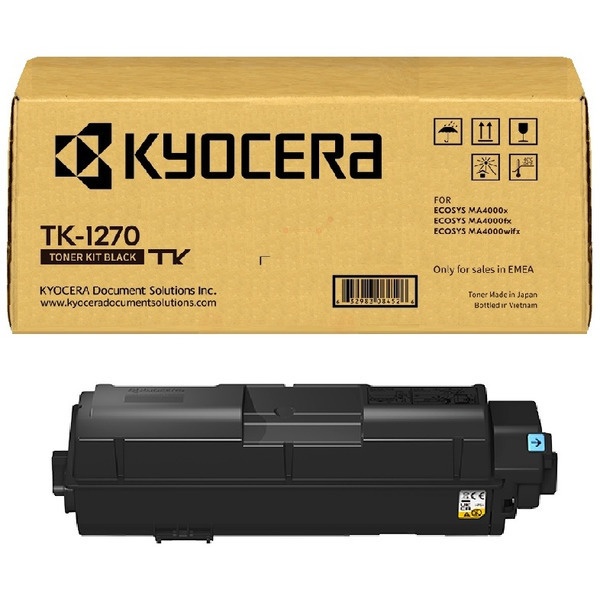 Kyocera 1T0C140NL0/TK-1270 Toner-Kit schwarz, 10.000 Seiten ISO/IEC 19752