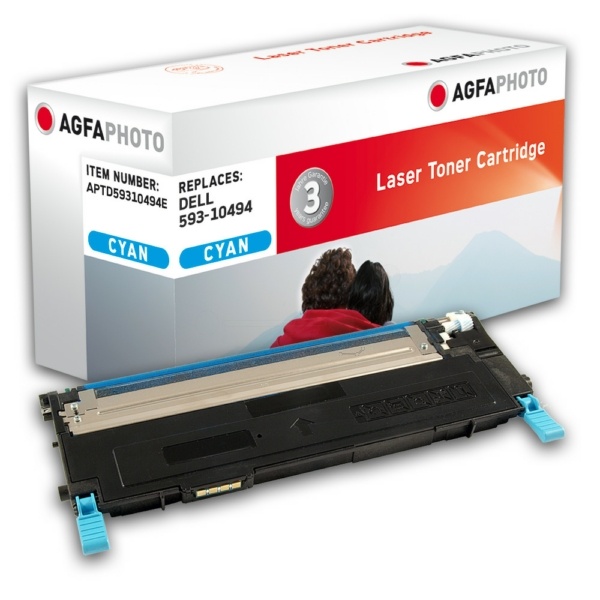 AgfaPhoto APTD59310494E Toner cyan, 1.000 Seiten 45 Gramm (ersetzt Dell J069K)