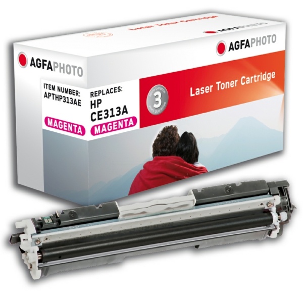 AgfaPhoto APTHP313AE Toner magenta, 1.000 Seiten 27 Gramm (ersetzt HP 126A/CE313A)