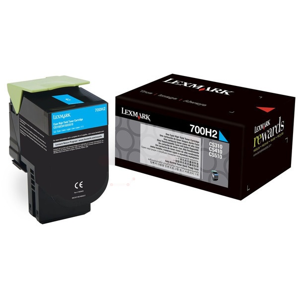 Lexmark 70C0H20/700H2 Toner-Kit cyan, 3.000 Seiten ISO/IEC 19798