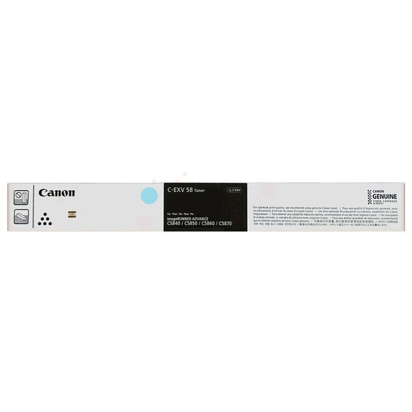 Canon 3764C002/C-EXV58C Toner cyan, 60.000 Seiten ISO/IEC 19752