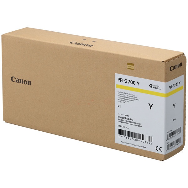 Canon 6447C001/PFI-3700Y Tintenpatrone gelb 700ml