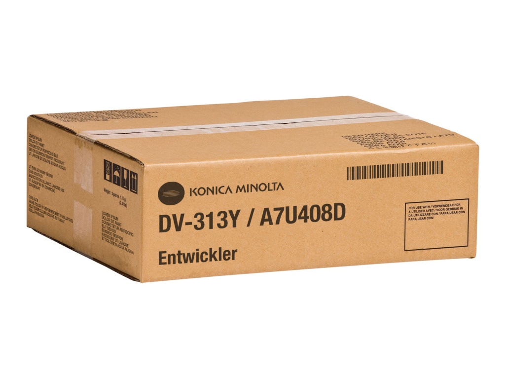 Konica Minolta A7U408D/DV-313Y Entwickler gelb, 600.000 Seiten