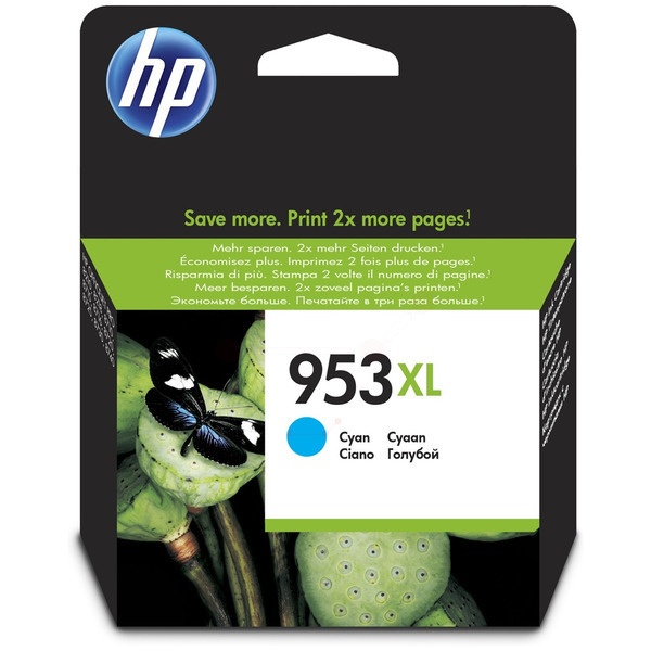 HP F6U16AE/953XL Tintenpatrone cyan High-Capacity, 1.450 Seiten 18ml