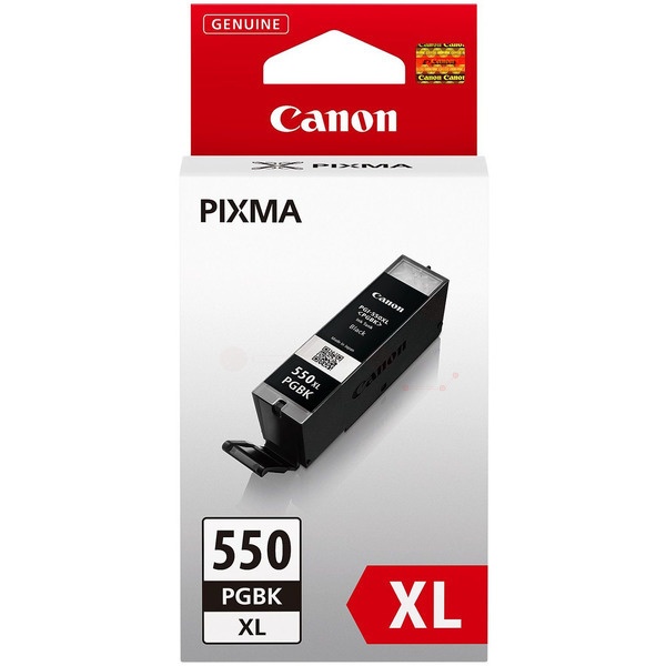 Canon 6431B001/PGI-550PGBKXL Tintenpatrone schwarz High-Capacity pigmentiert, 500 Seiten ISO/IEC 24711 5615 Fotos 22ml