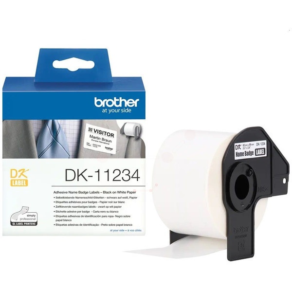 Brother DK-11234 DirectLabel Etiketten weiss 60mm x 86m 260 pcs