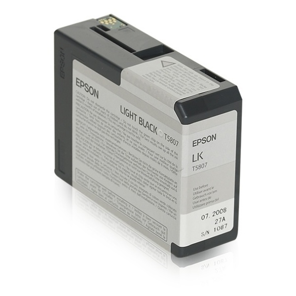 Epson C13T580700/T5807 Tintenpatrone schwarz hell 80ml