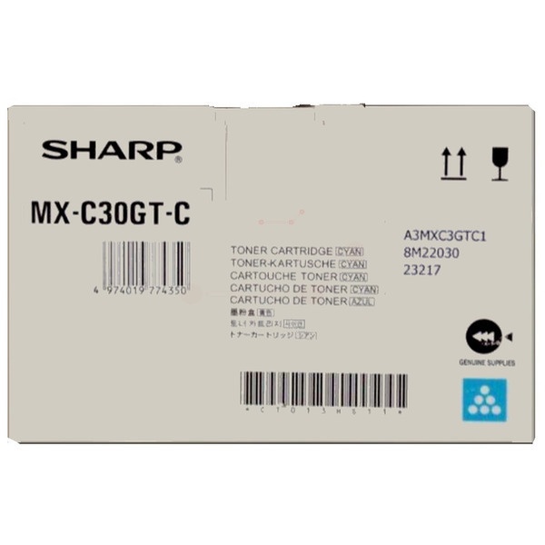 Sharp MXC-30GTC Toner-Kit cyan, 6.000 Seiten ISO/IEC 19752