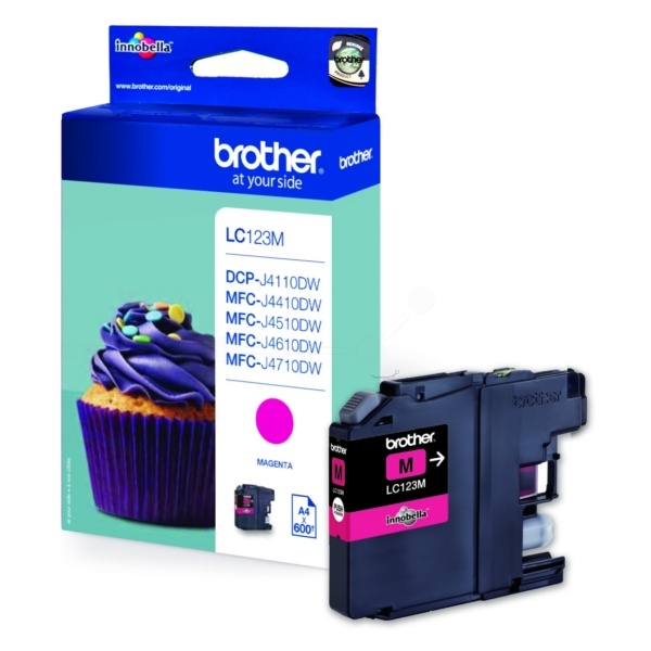 Brother LC-123M Tintenpatrone magenta, 600 Seiten ISO/IEC 24711 5,9ml