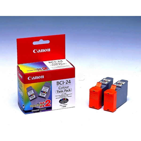 Canon 6882A009/BCI-24C Tintenpatrone color Doppelpack, 2x130 Seiten/5% 15ml VE=2