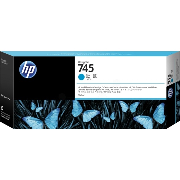 HP F9K03A/745 Tintenpatrone cyan 300ml