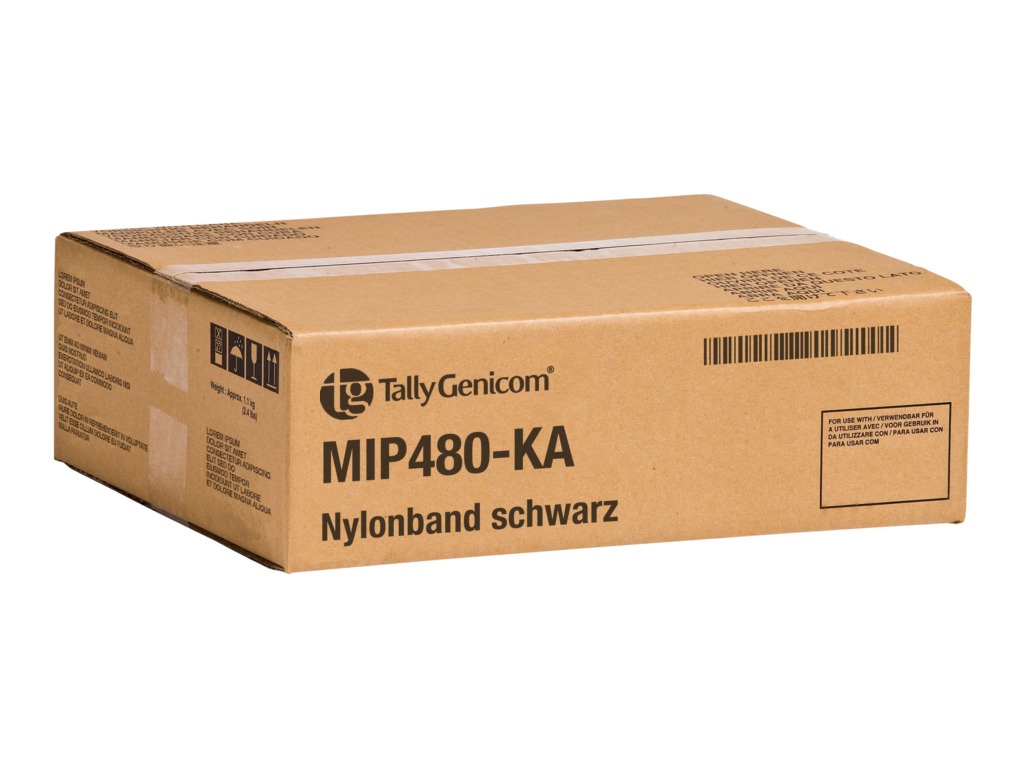 Tally Genicom MIP480-KA Nylonband schwarz, 10.000.000 Zeichen