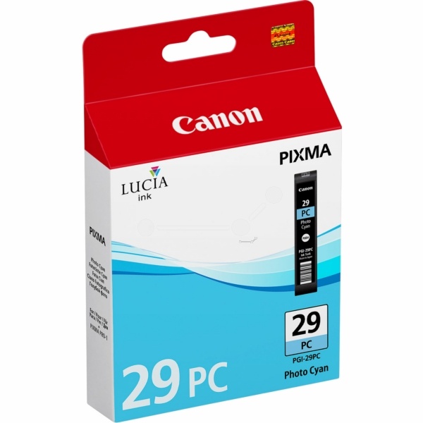 Canon 4876B001/PGI-29PC Tintenpatrone cyan hell, 400 Seiten 1445 Fotos 36ml