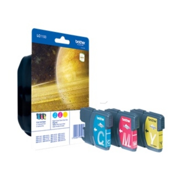 Brother LC-1100RBWBPDR Tintenpatrone MultiPack C,M,Y Blister, 3x325 Seiten ISO/IEC 24711 VE=3