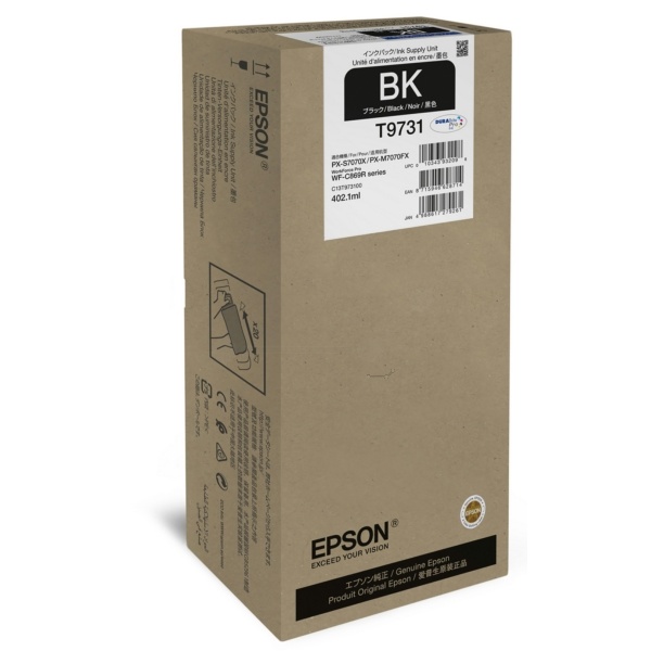 Epson C13T973100/T9731 Tintenpatrone schwarz, 22.500 Seiten 402,1ml