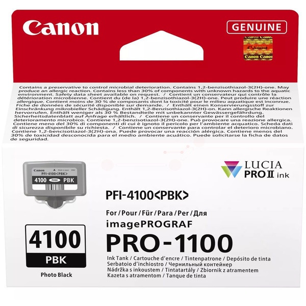 Canon 6777C001/PFI-4100PBK Tintenpatrone schwarz hell 80ml