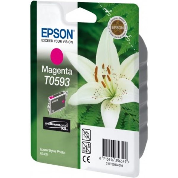 Epson C13T05934010/T0593 Tintenpatrone magenta, 520 Seiten 13ml