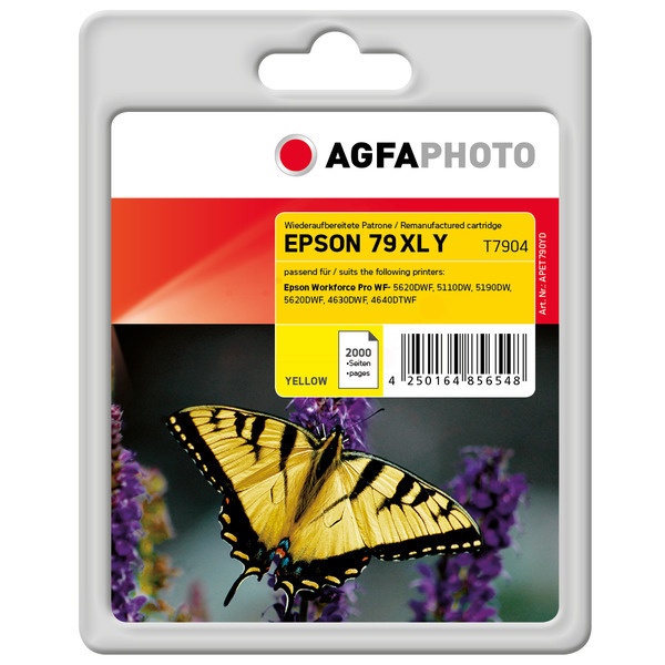 AgfaPhoto APET790YD Tintenpatrone gelb, 2.000 Seiten 18ml (ersetzt Epson 79XL)