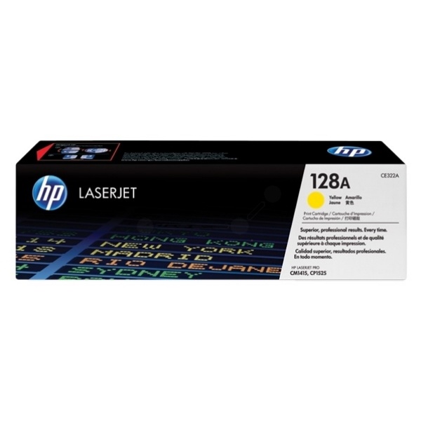 HP CE322A/128A Toner gelb, 1.300 Seiten ISO/IEC 19798