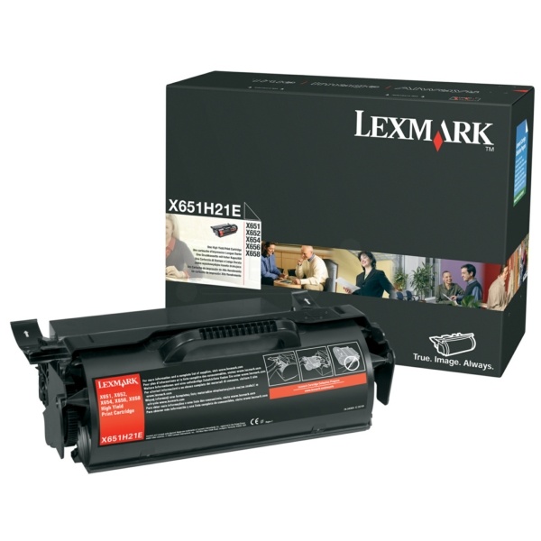 Lexmark X651H21E Tonerkartusche schwarz, 25.000 Seiten ISO/IEC 19752