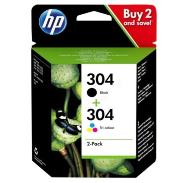 HP 3JB05AE/304 Druckkopfpatrone Multipack schwarz + color 100 pg + 120 pg VE=2