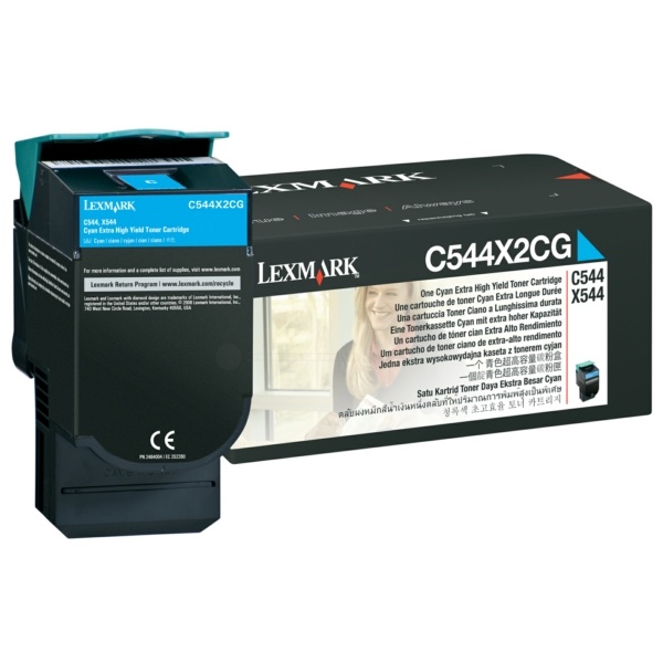 Lexmark C544X2CG Toner cyan, 4.000 Seiten ISO/IEC 19798