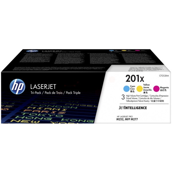 HP CF253XM/201X Tonerkartusche MultiPack C,M,Y, 3x2.300 Seiten ISO/IEC 19752 VE=3