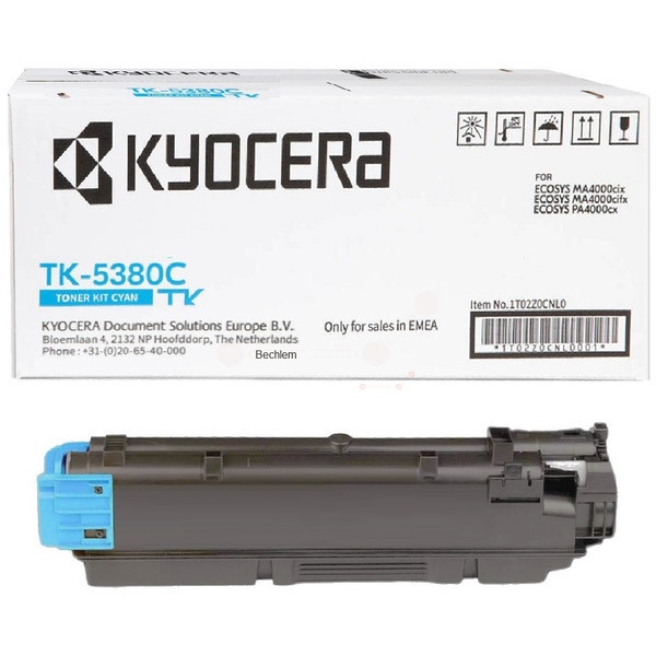 Kyocera 1T02Z0CNL0/TK-5380C Toner-Kit cyan, 10.000 Seiten ISO/IEC 19752