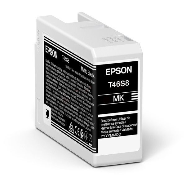 Epson C13T46S800/T46S8 Tintenpatrone schwarz matt 25ml