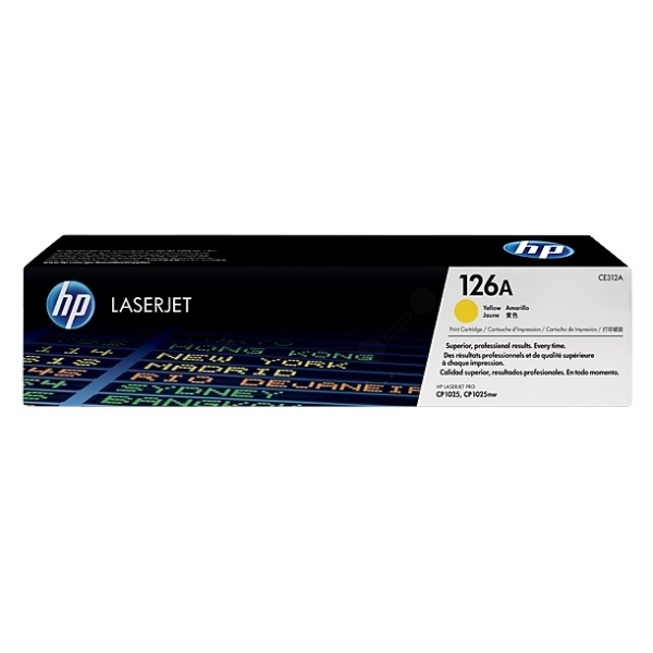 HP CE312A/126A Toner gelb, 1.000 Seiten ISO/IEC 19798