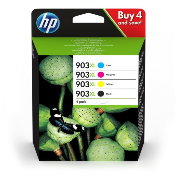 HP 3HZ51AE/903XL Tintenpatrone MultiPack Bk,C,M,Y High-Capacity 21,5ml + 3x9,5ml VE=4