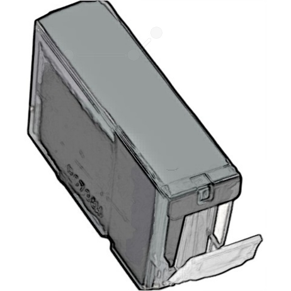 Kompatibel PRICPGI5BK Tintenpatrone schwarz pigmentiert, 550 Seiten 26ml (ersetzt Canon PGI-5BK)