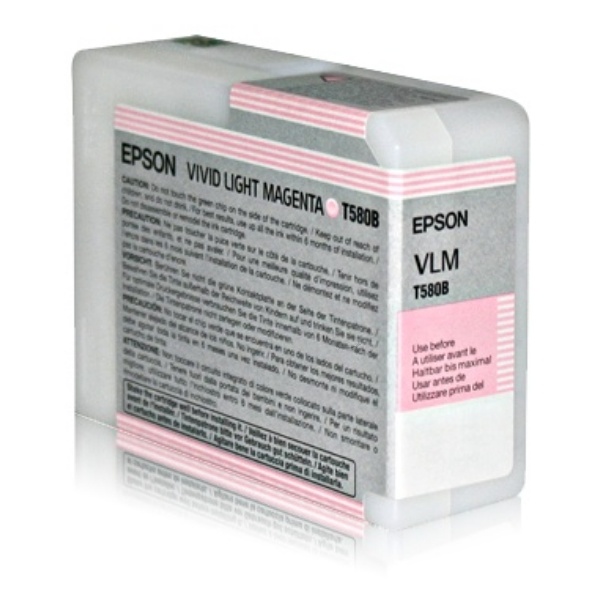 Epson C13T580B00/T580B Tintenpatrone magenta hell 80ml