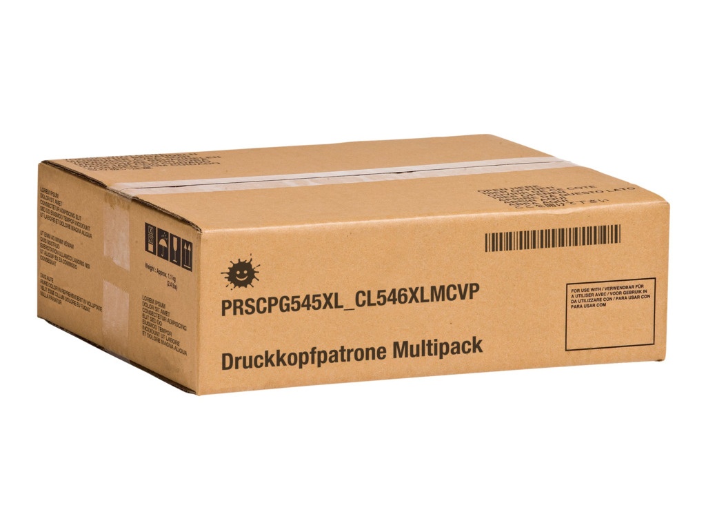 Kompatibel PRSCPG545XL_CL546XLMCVP Druckkopfpatrone Multipack schwarz + color VE=2 (ersetzt Canon PG-545XLCL546XL)