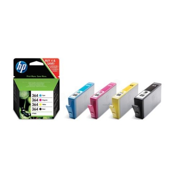 HP SD534EE/364 Tintenpatrone MultiPack Bk,C,M,Y 250/300 pg VE=4