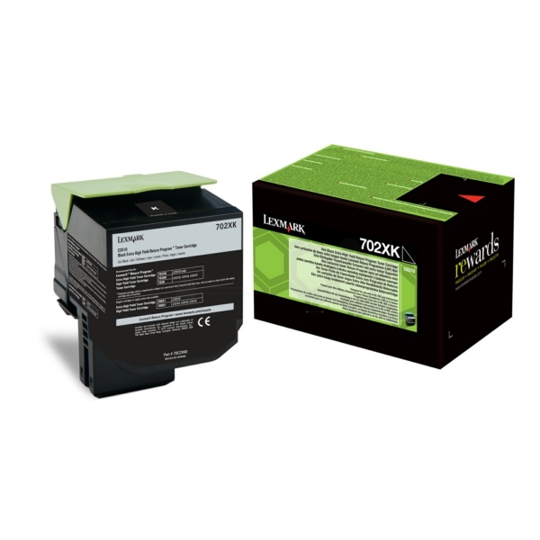 Lexmark 70C2XK0/702XK Toner-Kit schwarz extra High-Capacity return program, 8.000 Seiten ISO/IEC 19798