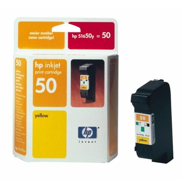 HP 51650YE/50 Druckkopfpatrone gelb 42ml