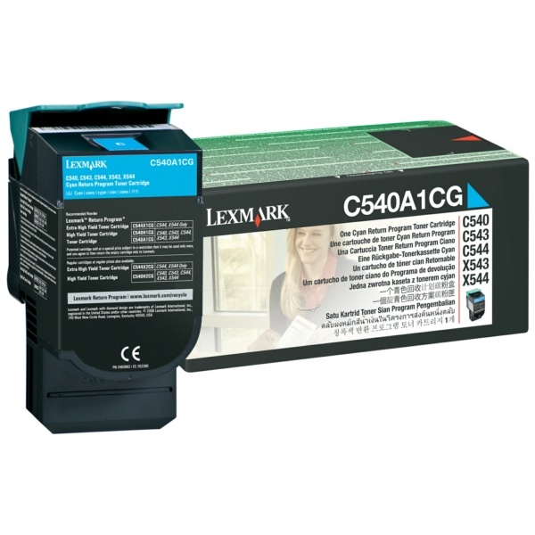 Lexmark C540A1CG Toner cyan return program, 1.000 Seiten ISO/IEC 19798