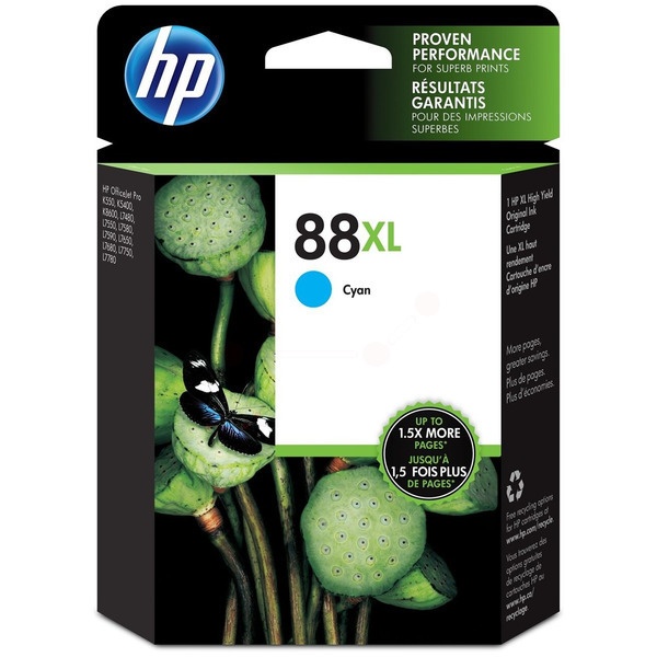 HP C9391AE/88XL Tintenpatrone cyan High-Capacity, 1.700 Seiten ISO/IEC 24711 17.1ml