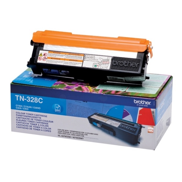 Brother TN-328C Toner cyan extra High-Capacity, 6.000 Seiten ISO/IEC 19798