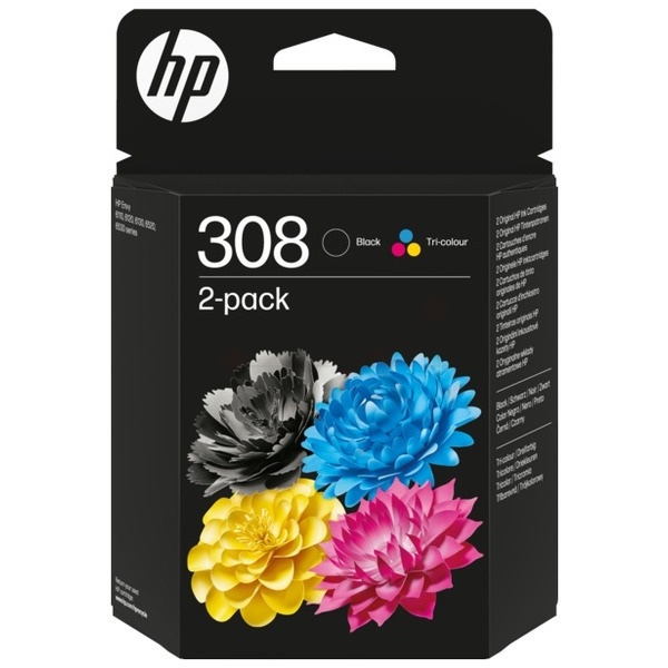 HP 6L6S6UE/308 Druckkopfpatrone Multipack schwarz + color VE=2