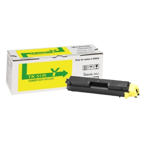 Kyocera 1T02PAANL0/TK-5135Y Toner-Kit gelb, 5.000 Seiten/5%