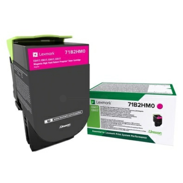 Lexmark 71B2HM0 Toner-Kit magenta return program, 3.500 Seiten ISO/IEC 19752