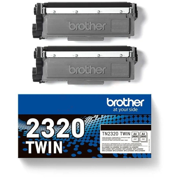 Brother TN-2320TWIN Toner-Kit Doppelpack, 2x5.200 Seiten ISO/IEC 19752 VE=2