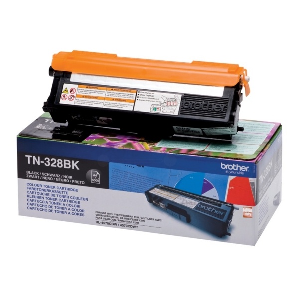 Brother TN-328BK Toner schwarz extra High-Capacity, 6.000 Seiten ISO/IEC 19798