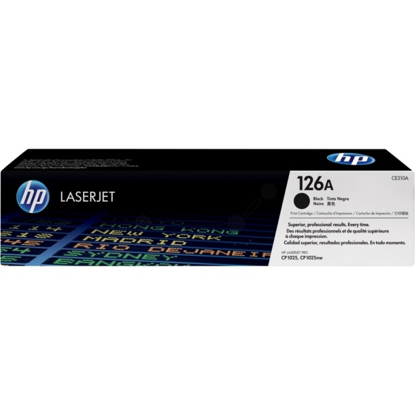 HP CE310A/126A Toner schwarz, 1.200 Seiten ISO/IEC 19798