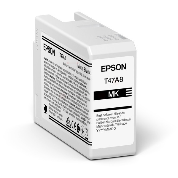 Epson C13T47A800/T47A8 Tintenpatrone schwarz matt 50ml