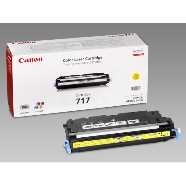 Canon 2575B002/717Y Tonerkartusche gelb, 4.000 Seiten/5%